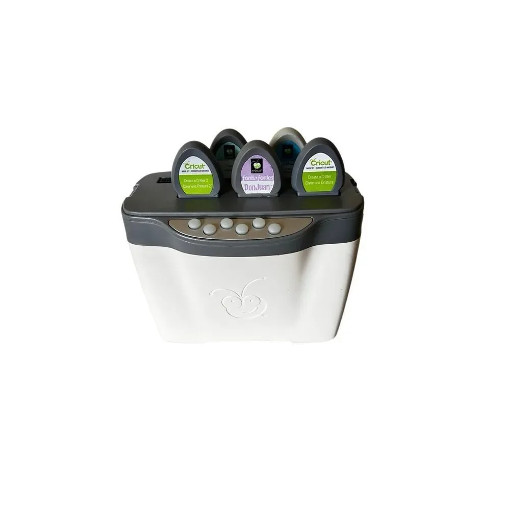 Cricut 6 Cartridge Jukebox Model CRJK0001 Preowned No Instructions or Cord DETAI